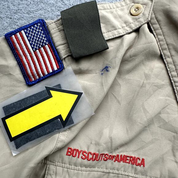 Boy Scouts of America BSA Uniform Shirt Mens Small 941 Recruiter Patches - Picture 6 of 13